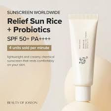 Beauty of Joseon Relief Sun: Rice + Probiotics SPF 50+ PA++++ – Lightweight Hydrating Sunscreen